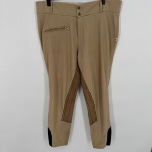 Devon-Aire Breeches All Pro Classic Women 36R Beige Ottoman Ribbed Riding Pant